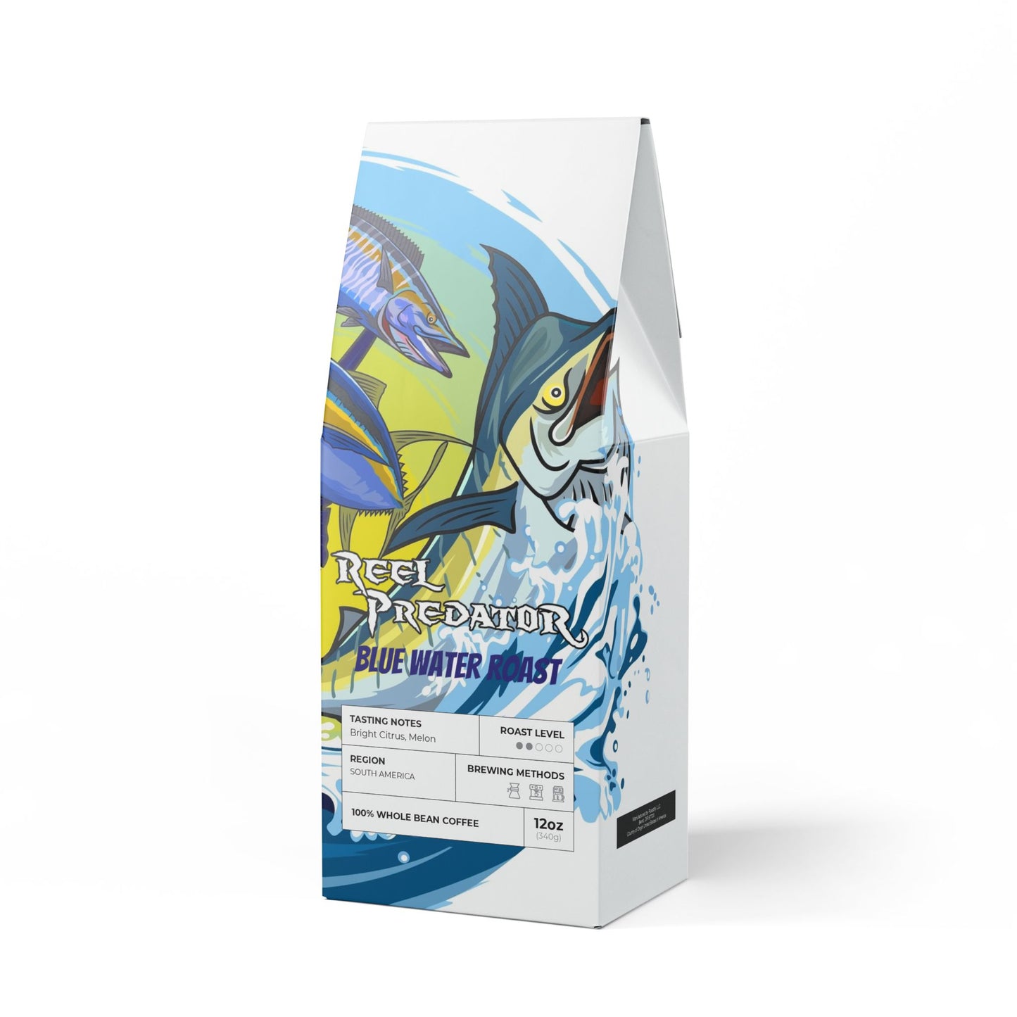 Reel Predator Blue Water Roast Colombia Single Origin Coffee (Light-Medium Roast)
